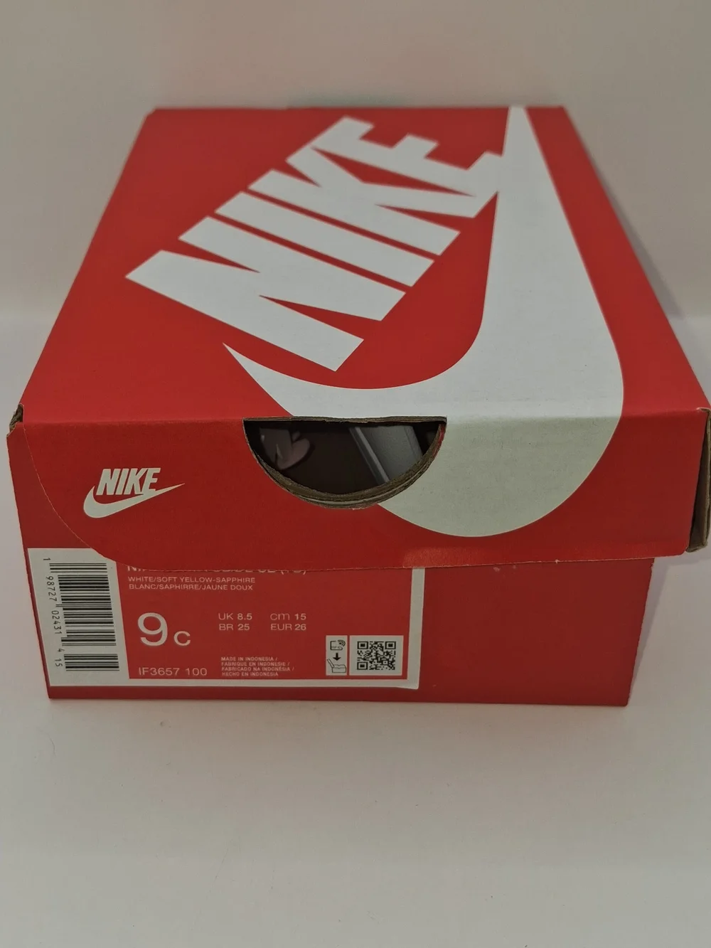 Nike Kawa /Toddler Slides (White/Sapphire/Light Magenta/Soft Yellow) Sz 9C